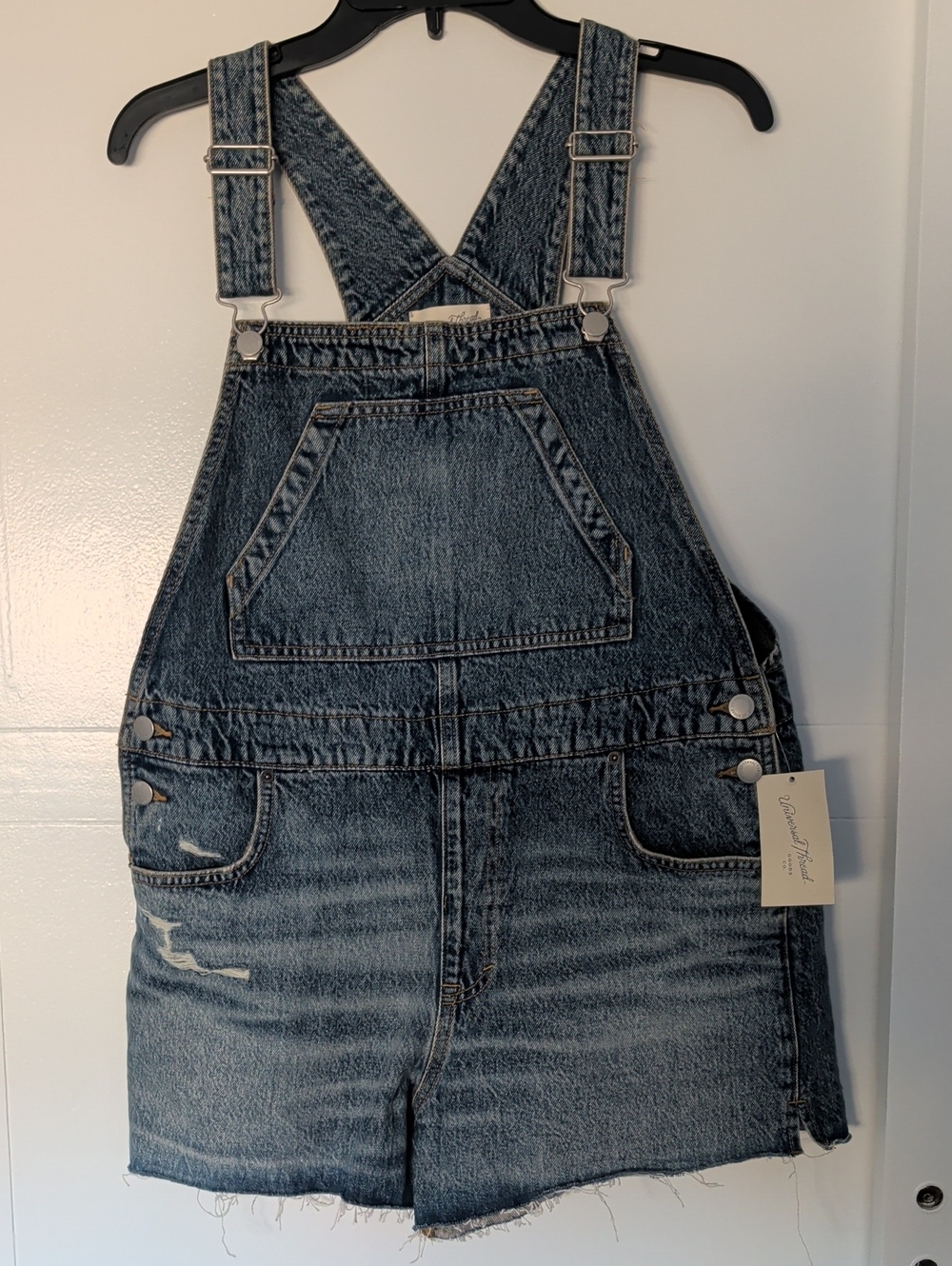 Universal Thread Distressed Overall Shorts
